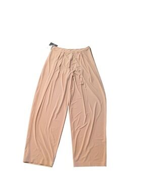Norma Kamali Con Leche Tapered Wide Leg Trousers Size Large/36